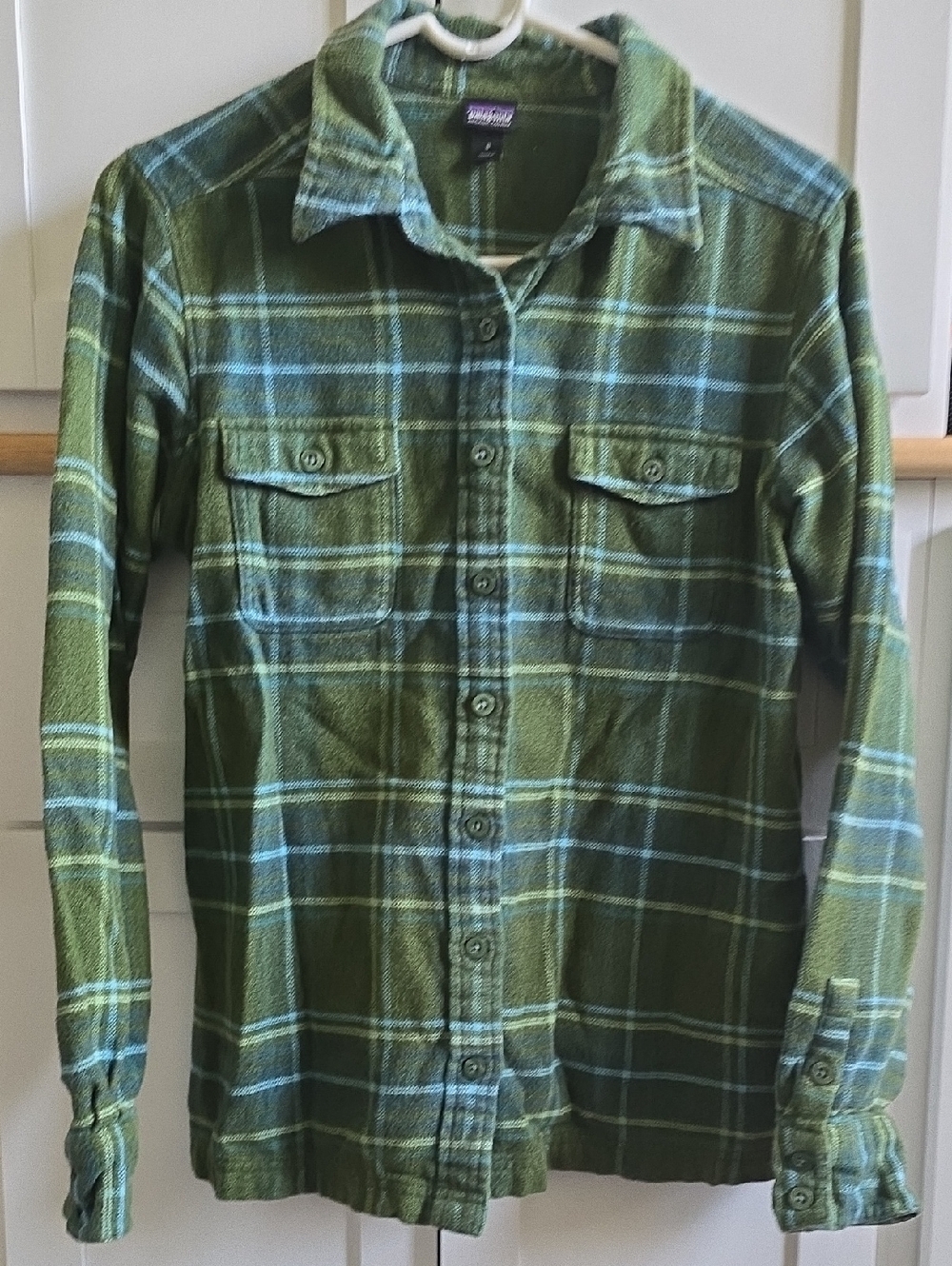 Patagonia Green Plaid Flannel Shirt